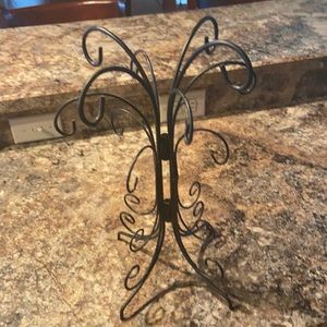 Scroll iron stand